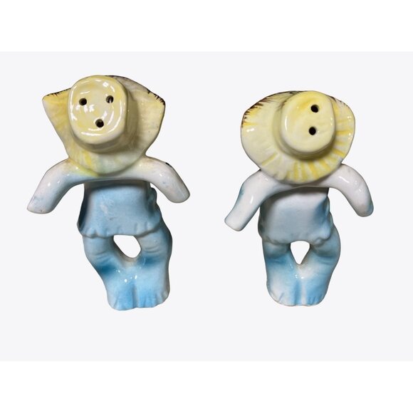 Scarecrow Salt and Pepper Vintage Shaker Set - Picture 6 of 10